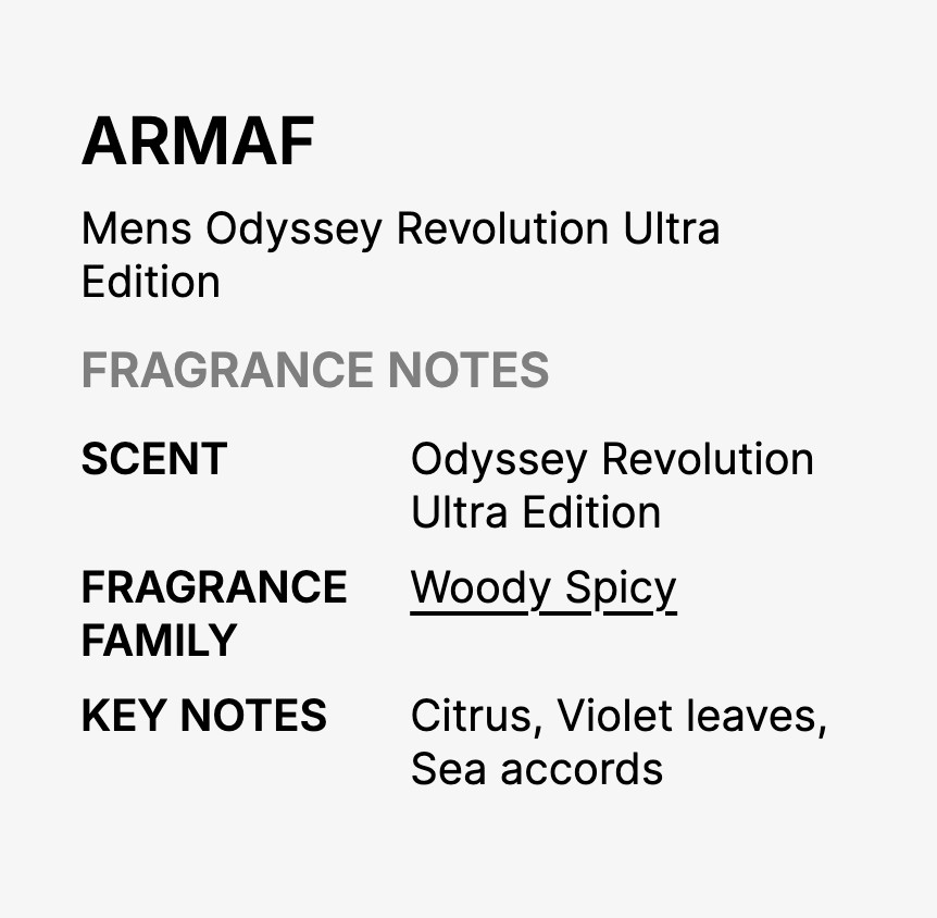 Armaf Men's Odyssey Revolution Ultra Edition EDP Spray 3.4 oz - Image 2