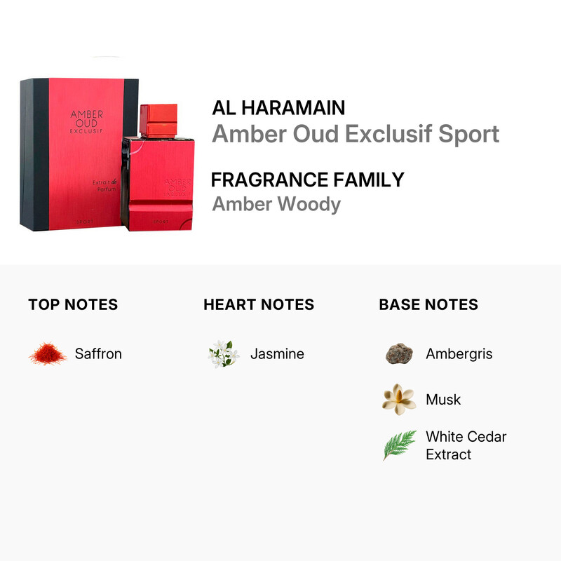 Al Haramain Men's Amber Oud Exclusif Sport EDP 2.0 oz - Image 3