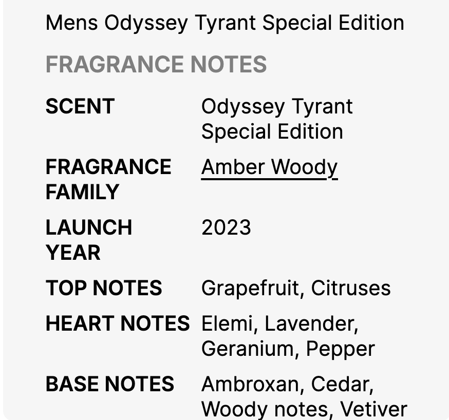 Armaf Men's Odyssey Tyrant Special Edition EDP Spray 3.4 oz - Image 3