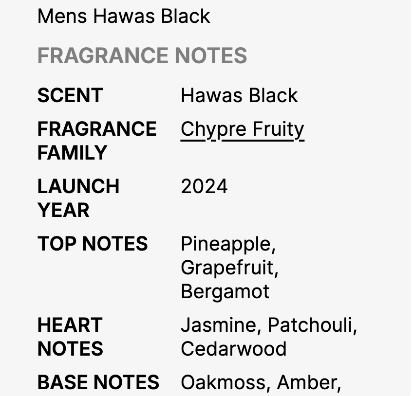 Rasasi Men's Hawas Black EDP Spray 3.3 oz (100ml) Fragrances - Image 4