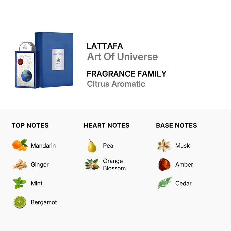 Lattafa Unisex Art Of Universe EDP Spray 3.4 oz - Image 3