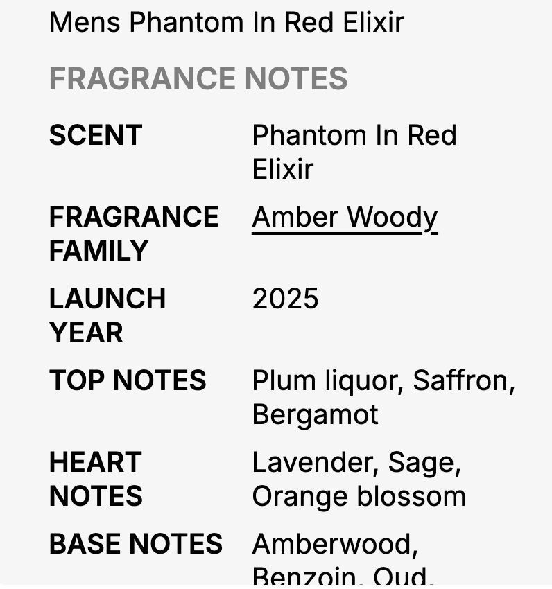 Men's Phantom In Red Elixir Parfum 3.4 oz Fragrances - Image 2