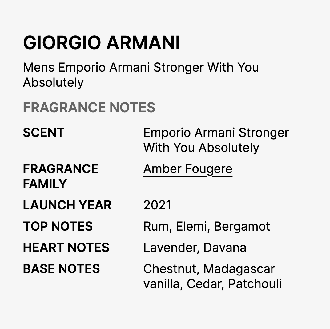 Men's Emporio Armani Stronger With You Absolutely EDP Spray 3.4 oz (Tester) Fragrances - 图片 2