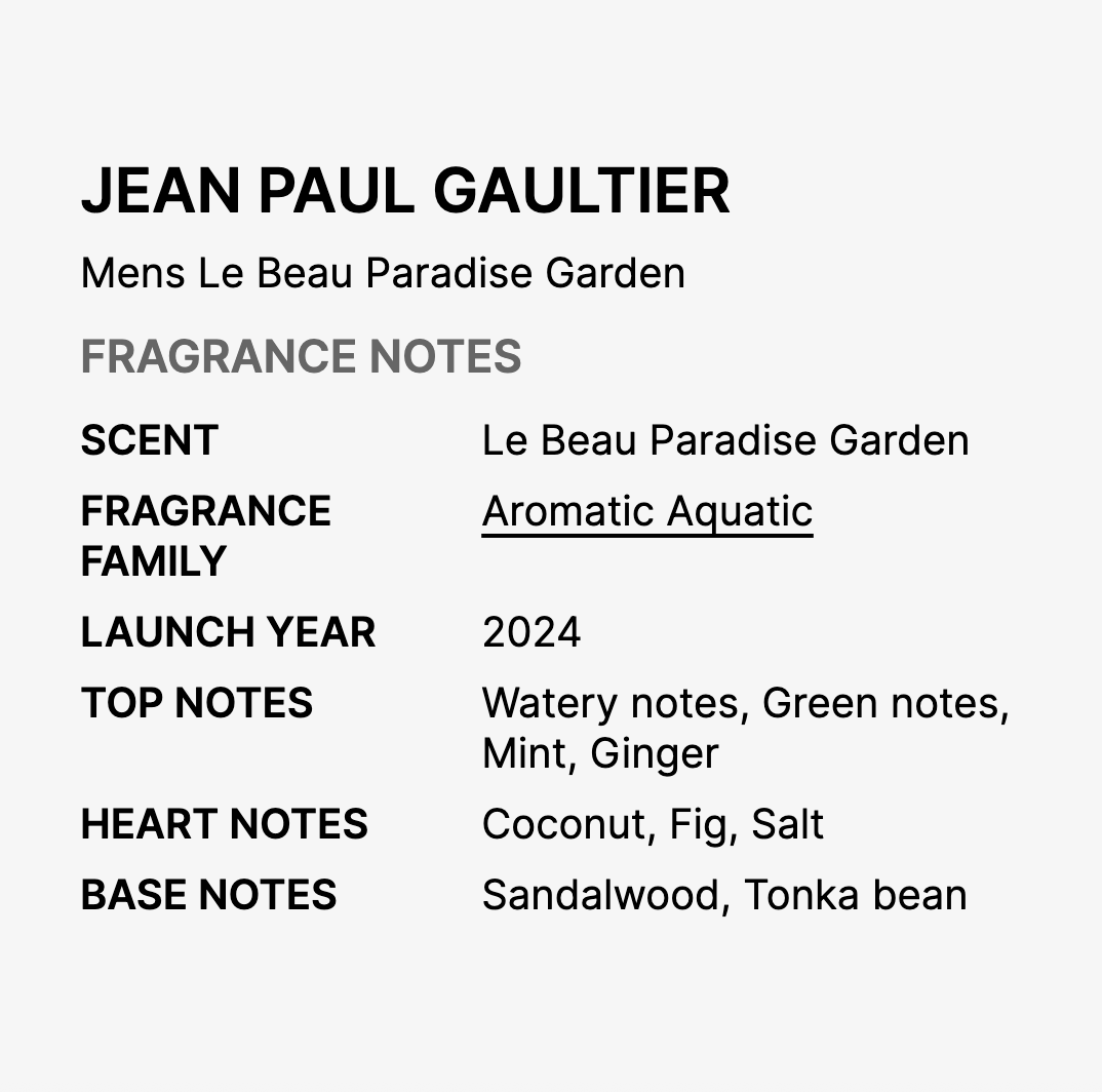 Men's Le Beau Paradise Garden EDP Spray 4.2 oz - 图片 2